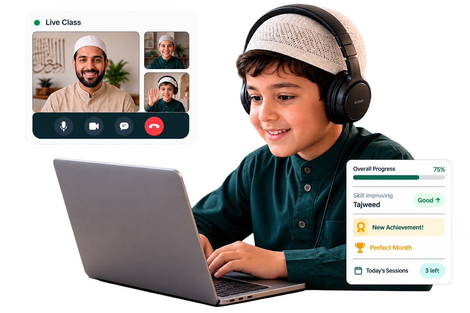 Student learning online